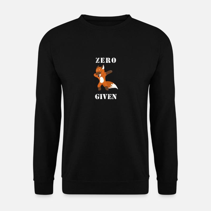 Zero Fuchs Given Dab Zero Fox Given Dabbing lustig - Unisex Pullover - Schwarz