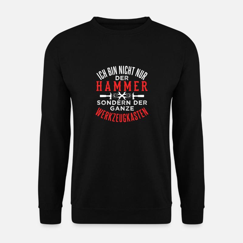 Heimwerker Hammer Werkzeugkasten - Unisex Pullover - Schwarz
