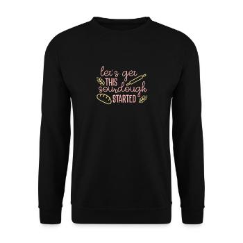 Bread baking baker bakery bread baker sourdough - Unisex Sweatshirt - black - Front - Alina (178cm) & Michal (187cm)