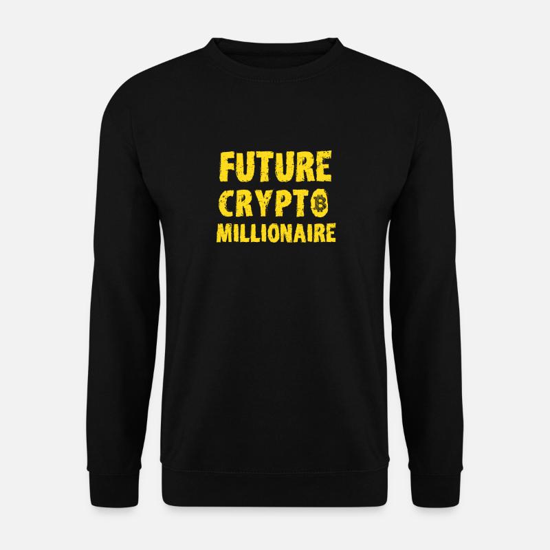 Cryptocurrencies crypto crypto gift - Unisex Sweatshirt - black