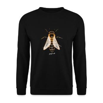 bee - Unisex Sweatshirt - black - Front - Alina (178cm) & Michal (187cm)
