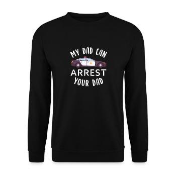 Cadeau d'officier de police pour les enfants - Sweat-shirt Unisexe - noir - Devant - Alina (178cm) & Michal (187cm)