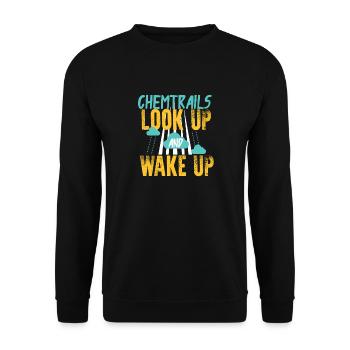 Théorie du complot de Chemtrails - Sweat-shirt Unisexe - noir - Devant - Alina (178cm) & Michal (187cm)