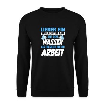 Windsurfer Kiter Stand up paddling, Surfer, Segler - Unisex Pullover - Schwarz - Vorne - Alina (178cm) & Michal (187cm)
