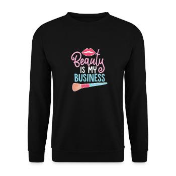 Beautician beauty - Unisex Sweatshirt - black - Front - Alina (178cm) & Michal (187cm)