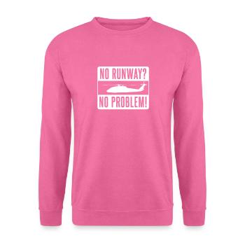 hélicoptère - Sweat-shirt Unisexe - rose - Devant