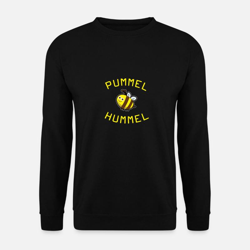 Pummel Hummel Dick Fett Übergewicht - Unisex Pullover - Schwarz