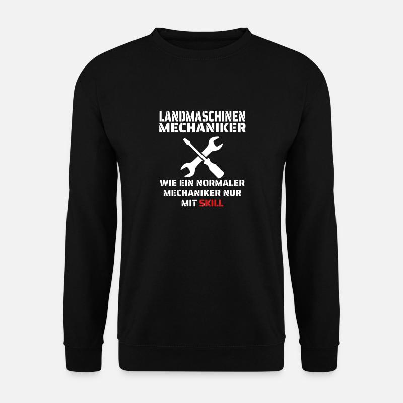 Landmaschinen Mechaniker KFZ Mechatroniker Traktor - Unisex Pullover - Schwarz