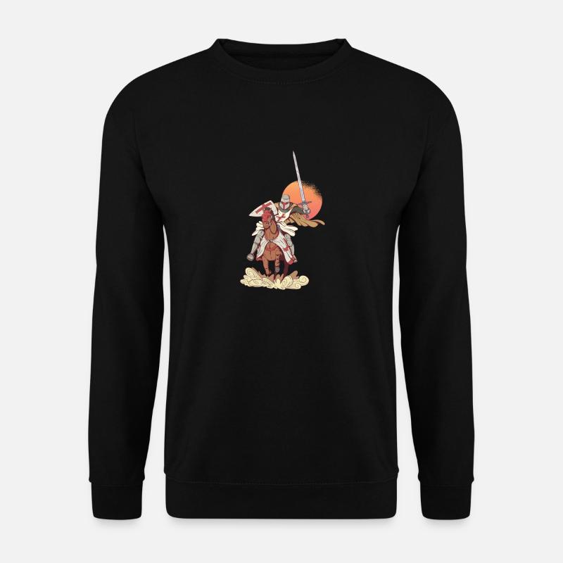 Epée Templier armure médiévale chevalier - Sweat-shirt Unisexe - noir