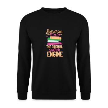 Cadeau de bibliothécaire - Sweat-shirt Unisexe - noir - Devant - Alina (178cm) & Michal (187cm)