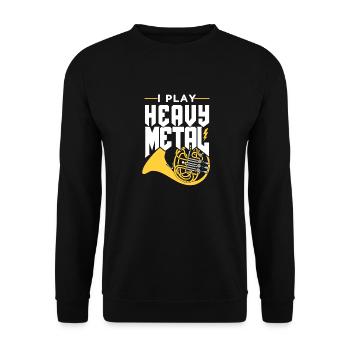 Horn Idée cadeau - Sweat-shirt Unisexe - noir - Devant - Alina (178cm) & Michal (187cm)