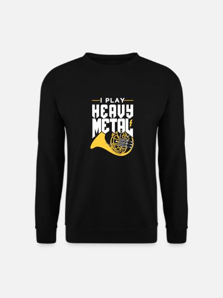 Horn Geschenkidee - Unisex Pullover - Schwarz