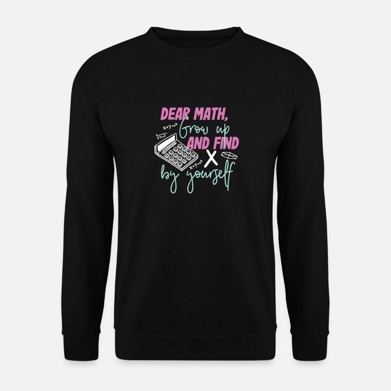 Math math gift girl - Unisex Sweatshirt - black