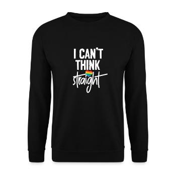 Cadeau de pensée gay - Sweat-shirt Unisexe - noir - Devant - Alina (178cm) & Michal (187cm)