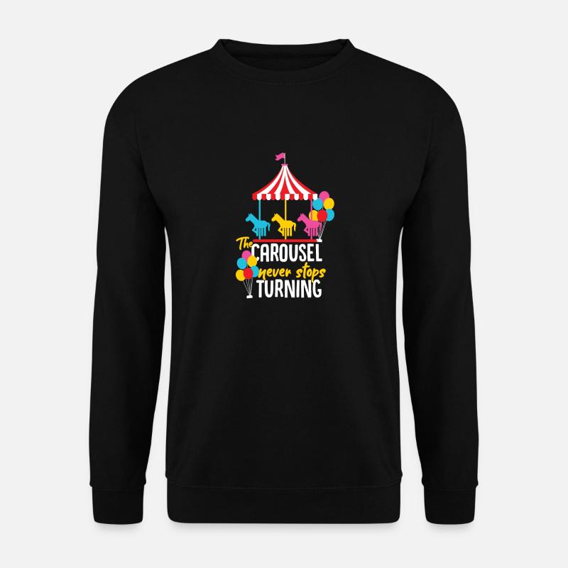 Idée cadeau de salon carrousel - Sweat-shirt Unisexe - noir