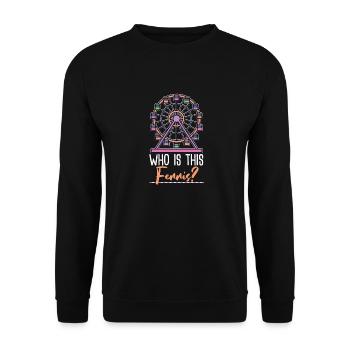 Idée cadeau grande roue - Sweat-shirt Unisexe - noir - Devant - Alina (178cm) & Michal (187cm)