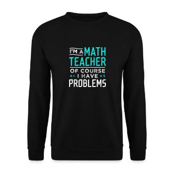 Problèmes de profs de maths - Sweat-shirt Unisexe - noir - Devant - Alina (178cm) & Michal (187cm)