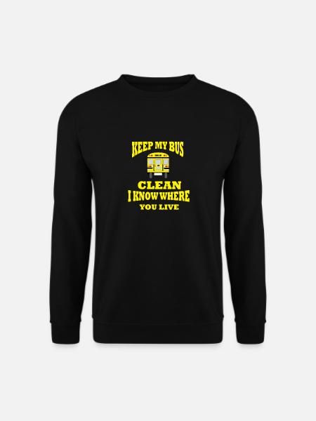 Bus Sauber halten Busfahrer - Unisex Pullover - Schwarz