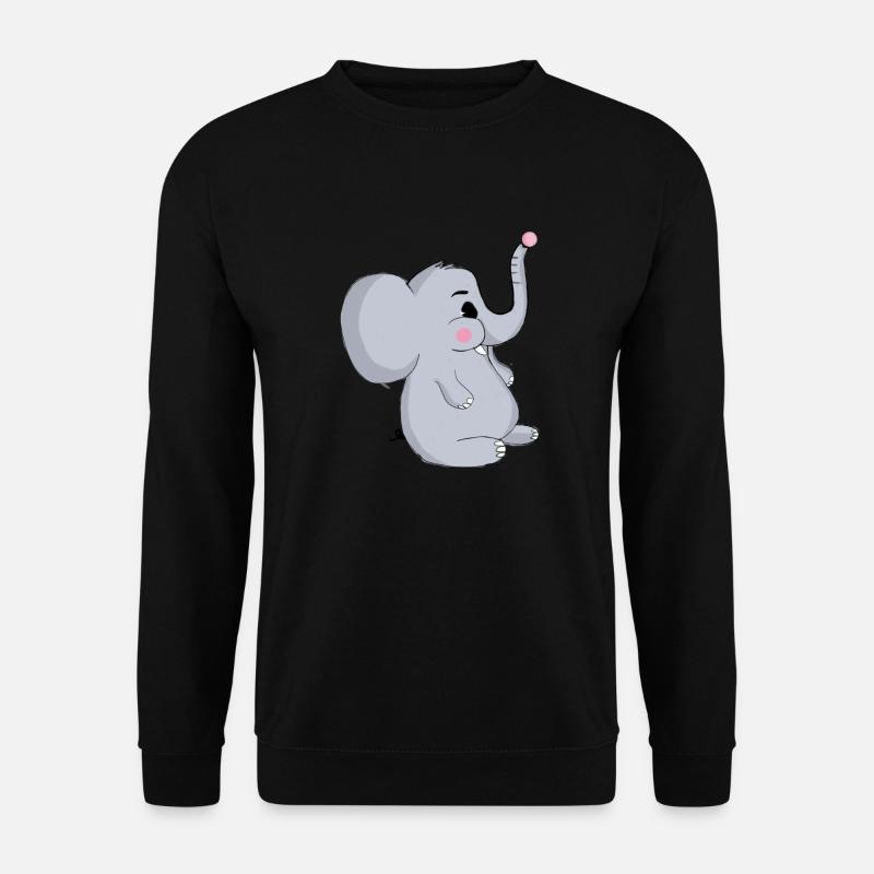Elefant - Unisex Pullover - Schwarz
