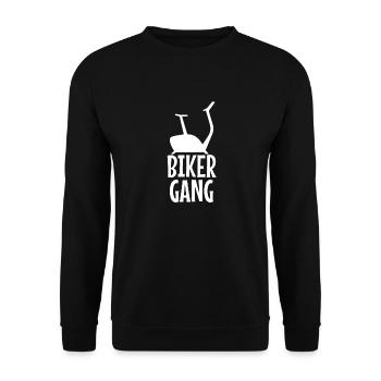 Biker gear exercise bike fitness bike fitness - Unisex Sweatshirt - black - Front - Alina (178cm) & Michal (187cm)