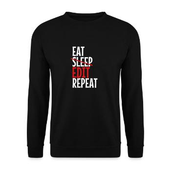 Videobearbeitung Bildbearbeitung Editor PC - Unisex Pullover - Schwarz - Vorne - Alina (178cm) & Michal (187cm)