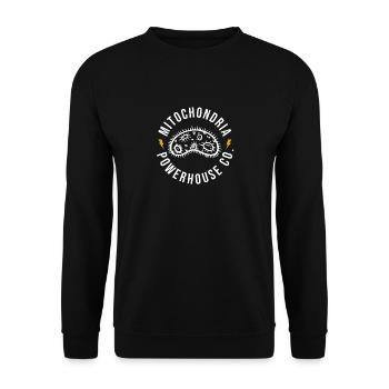 Mitochondria power plant gift - Unisex Sweatshirt - black - Front - Alina (178cm) & Michal (187cm)