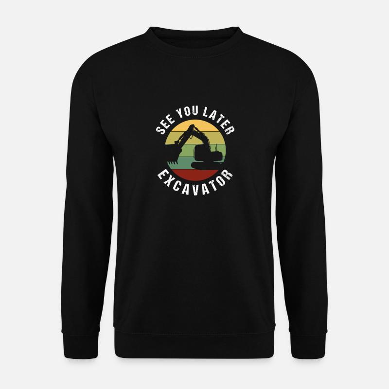 Bagger Baggerfahrer Geschenkidee - Unisex Pullover - Schwarz