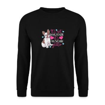 French Bulldog Frenchie Gift Women - Unisex Sweatshirt - black - Front - Alina (178cm) & Michal (187cm)
