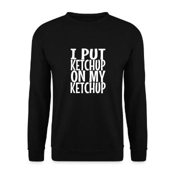 Ketchup tomato sauce - Unisex Sweatshirt - black - Front - Alina (178cm) & Michal (187cm)