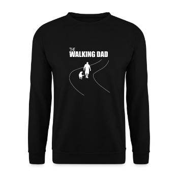 The Walking Dad Labrador - Sweat-shirt Unisexe - noir - Devant - Alina (178cm) & Michal (187cm)