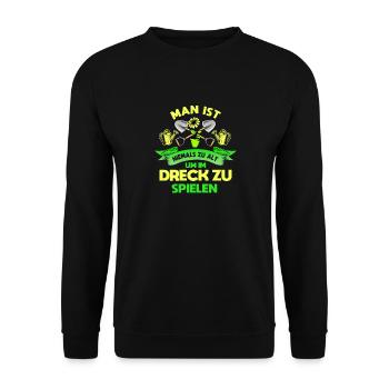Gärtner, Hobbygärtner Geschenk, Garten Motiv - Unisex Pullover - Schwarz - Vorne - Alina (178cm) & Michal (187cm)