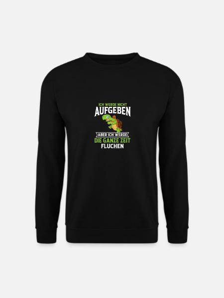 Ich werde nicht aufgeben Schildkröte Laufen Joggen - Unisex Pullover - Schwarz