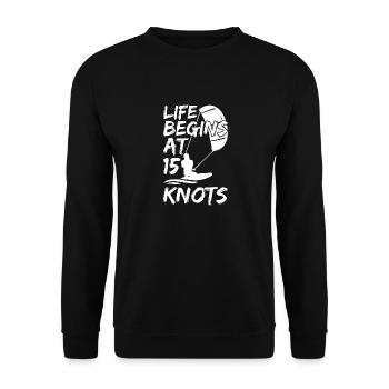 Kite Surf Kitesurf Kitesurf Kiting Kite Kiteboarding - Unisex Sweatshirt - black - Front - Alina (178cm) & Michal (187cm)