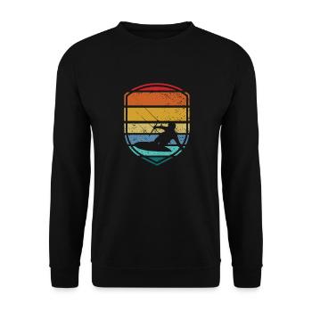 Kite Surf Kitesurf Kitesurf Kiting Kite Kiteboarding - Unisex Sweatshirt - black - Front - Alina (178cm) & Michal (187cm)