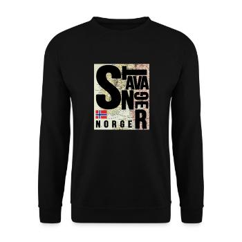 Stavanger - Sweat-shirt Unisexe - noir - Devant - Alina (178cm) & Michal (187cm)