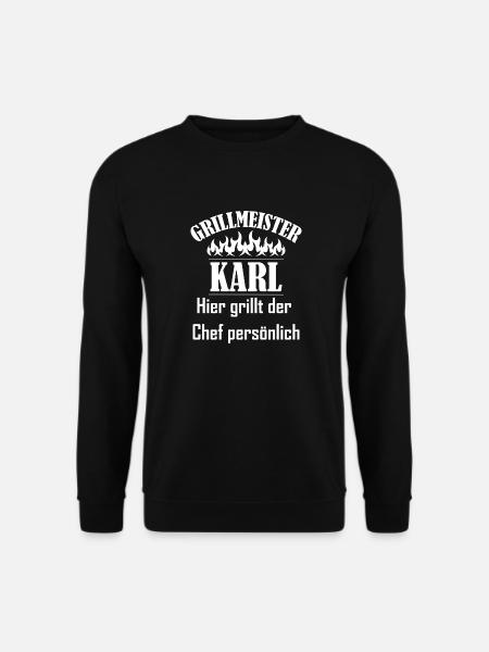 Grillmeister Karl Chef - Unisex Pullover - Schwarz