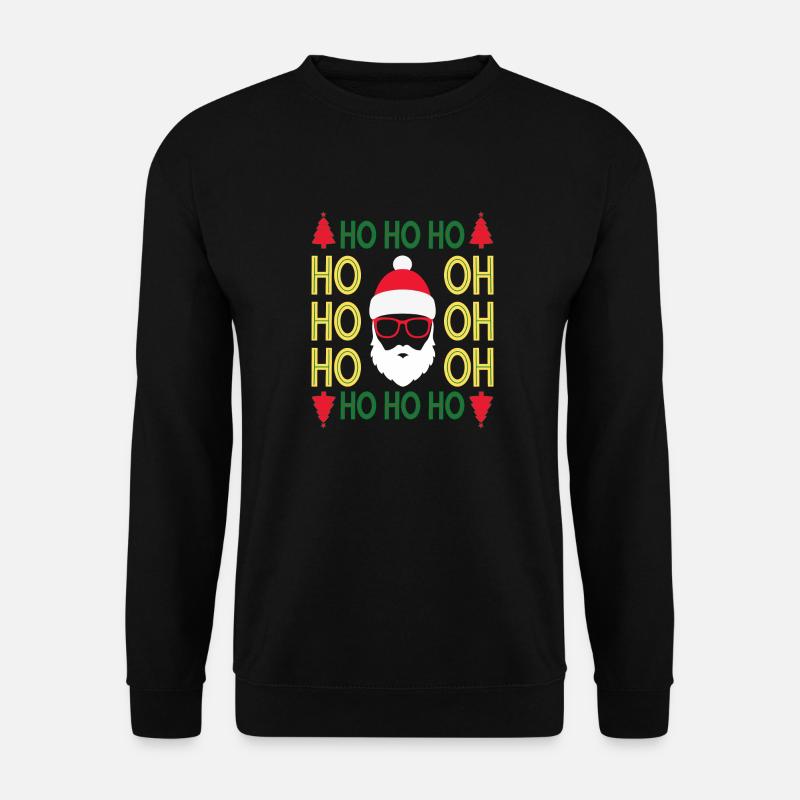 HoHoHo Rasta Père Noël - Sweat-shirt Unisexe - noir