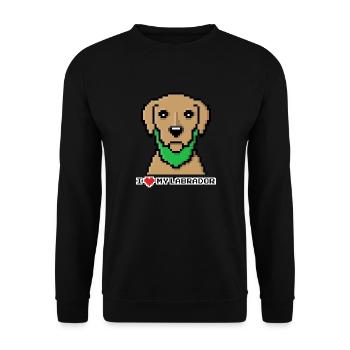 I ❤️ mon Labrador - Labbi Dog Labrador Labbilove - Sweat-shirt Unisexe - noir - Devant - Alina (178cm) & Michal (187cm)