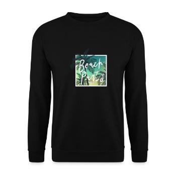 party beach Design for a people who look for party - Unisex Sweatshirt - black - Front - Alina (178cm) & Michal (187cm)