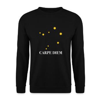 Carpe Diem a utilisé la constellation du jour Balance Balance Ode - Sweat-shirt Unisexe - noir - Devant - Alina (178cm) & Michal (187cm)
