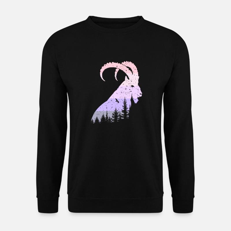 Steinbock - Unisex Pullover - Schwarz