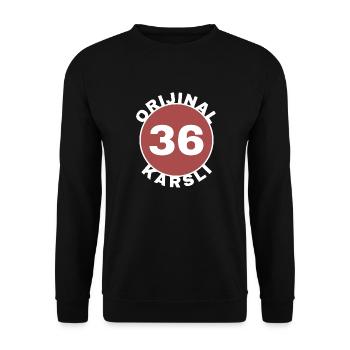 Kars - Unisex Pullover - Schwarz - Vorne - Alina (178cm) & Michal (187cm)