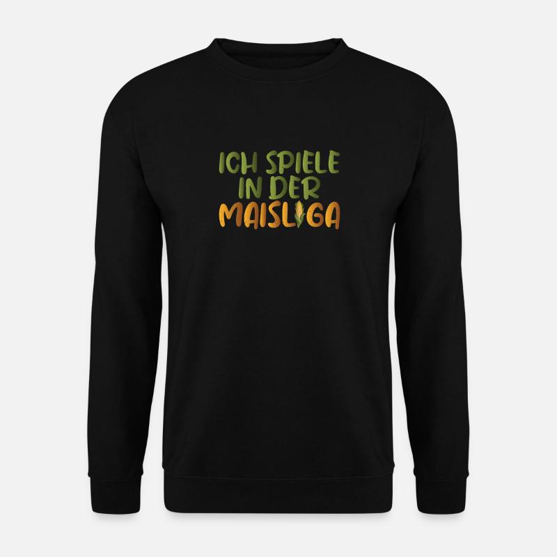 Fußball Mais und Bauern - Unisex Pullover - Schwarz