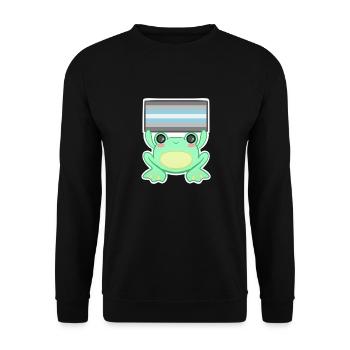 Froggy Demi boy - Unisex Sweatshirt - black - Front - Alina (178cm) & Michal (187cm)