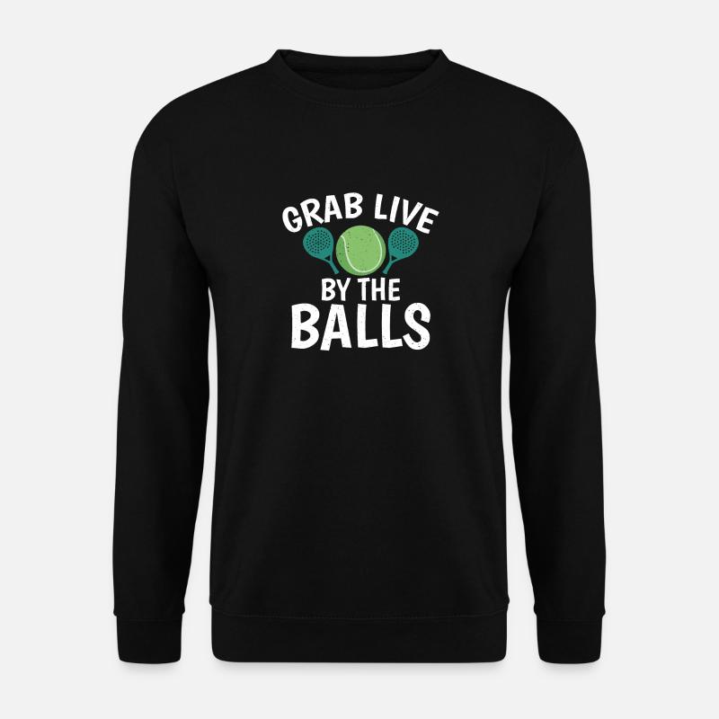 Lustiges Tennis - Unisex Pullover - Schwarz