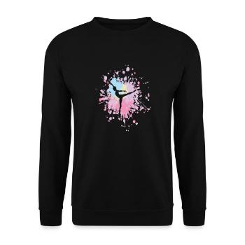 Dansez avec Passion Color Splash - Sweat-shirt Unisexe - noir - Devant - Alina (178cm) & Michal (187cm)