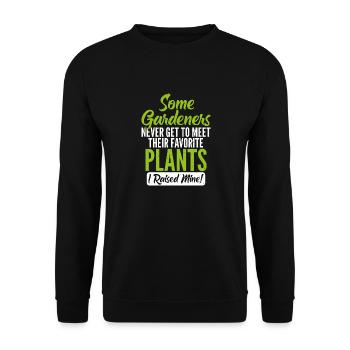 Sportlicher Athletischer Vater - Unisex Pullover - Schwarz - Vorne - Alina (178cm) & Michal (187cm)