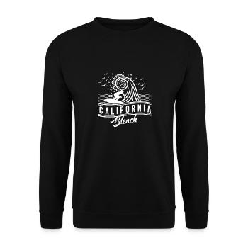 California bleach Design for a surfer or beach - Unisex Sweatshirt - black - Front - Alina (178cm) & Michal (187cm)