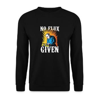 no flux given Design for a welding fan - Unisex Sweatshirt - black - Front - Alina (178cm) & Michal (187cm)