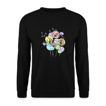 Fleur - Sweat-shirt Unisexe - noir - Devant - Alina (178cm) & Michal (187cm)